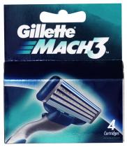 Gillette Mach3 náhradní hlavice 4 ks