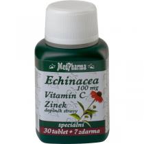 MedPharma Echinacea 100mg+vitamín C+zinek (37 tablet)