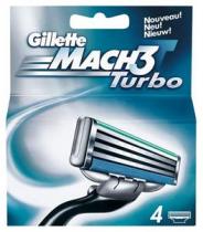 Gillette Mach 3 Turbo náhradní žiletky 4ks
