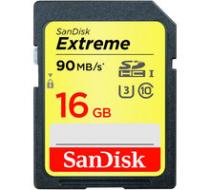 SanDisk SDHC Extreme UHS-I (U3), 16GB