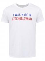 ZOOT Bílé triko I Was Made in Czechoslovakia
