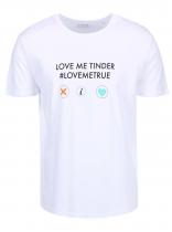 ZOOT Bílé triko Love Me Tinder