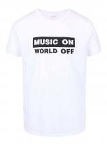 ZOOT Bílé triko Music On, World Off