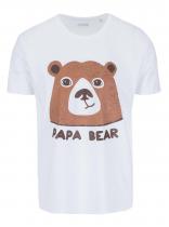 ZOOT Bílé triko Papa bear