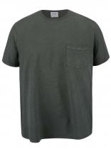 Burton Menswear London Zelené triko s kapsou