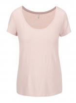 ONLY Světle růžové tričko s kulatým výstřihem Jewel
