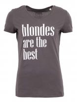 ZOOT Tmavě šedé tričko Blondes Are The Best