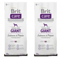 Brit Care Dog Grain-free Giant Salmon & Potato 2x12kg