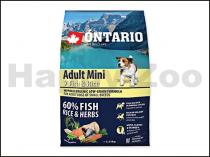 ONTARIO Adult Mini 7 Fish & Rice 2,25kg