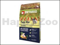 ONTARIO Puppy Mini Chicken & Herbs 6,5kg