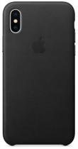 Apple Leather pro iPhone X černý