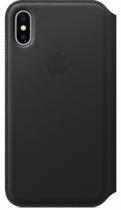 Apple Leather Folio pro iPhone X černé