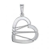 Brilio Silver Stříbrný přívěsek Srdce s drátkem 441 001 02063 04 - 1,22 g