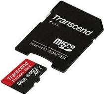 Transcend Micro SDXC Premium 400x 64GB 60MB/s UHS-I - TS64GUSDU1