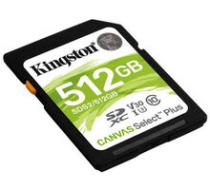 Kingston SDXC Canvas Select Plus 512GB 100MB/s UHS-I - SDS2/512GB