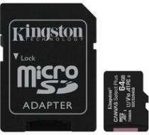Kingston Micro SDXC Canvas Select Plus 100R 64GB 100MB/s UHS-I - SDCS2/64GB