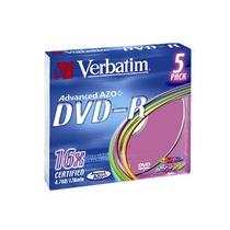 Verbatim DVD-R, 16x, 5-slim