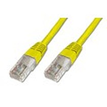 Digitus Patch Cable, UTP, CAT 5e, AWG 26 / 7, žlutý 10m, 5ks