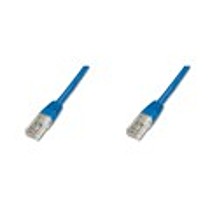 Digitus Patch Cable, UTP, CAT 5e, AWG 26 / 7, modrý, 3m, 10ks